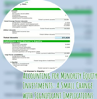 Investment in equity securities balance sheet